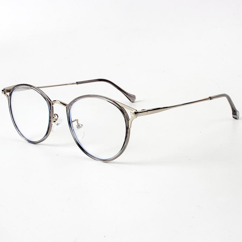 Circular Myopia Glasses Fashion Vintage Gold TR90 Round Frames Prescription Eyeglasses Men Women Office Accessory Eyewear