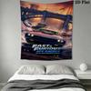 Speed Fast Furious Tapestry Background Cloth Wallmounted Soft Work Of Art Home Decor