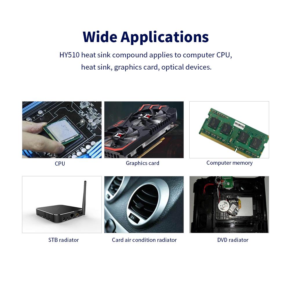 Термальная паста Паста для радиатора Термическая паста для процессора Силиконовая штукатурка для всех кулеров HY510