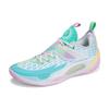 Баскетбольные кроссовки Li Ning Wade Way 808 2.0 с амортизацией, нескользящие, износостойкие, низкие, мужские, белые, синие, ABPT017-1