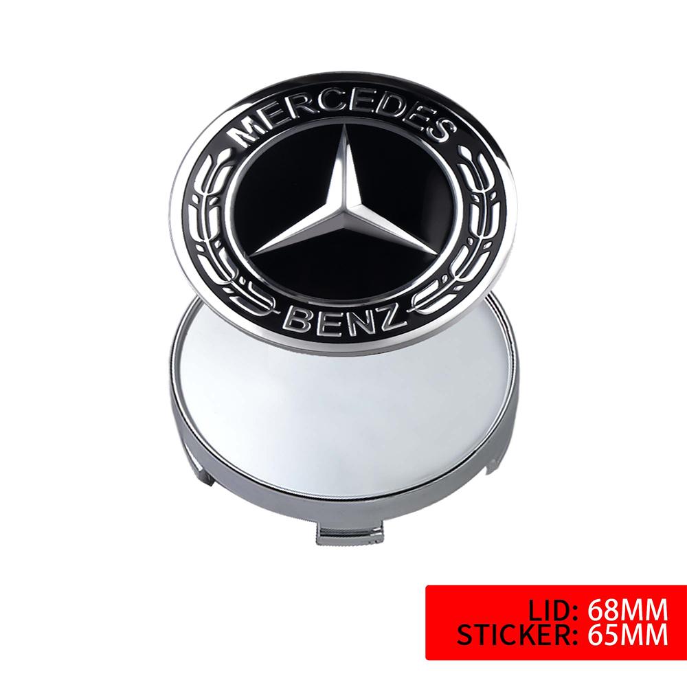 60mm/63mm/68mm Car Wheel Center Cap Hub Covers Badge Accessories for Mercedes Benz A B C E R G S Class AMG W124 W169 W176 W212