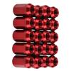 20pcs Lug Nuts M12X1.5 Aluminum Red Wheel Nuts Hex 19mm Closed End Cone Seat Car Accessories