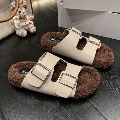 Модные меховые женские хлопковые тапочки, балетки, модная обувь, дизайнерские уютные женские ботинки, осень 2025, новинка, повседневное платье, бренд Zapatillas De Mujer