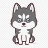 Dog Siberian Husky Puppy Iron On Heat Transfer Printing Vinyl Patches Sticker for Clothes DIY Appliques Washable Patches