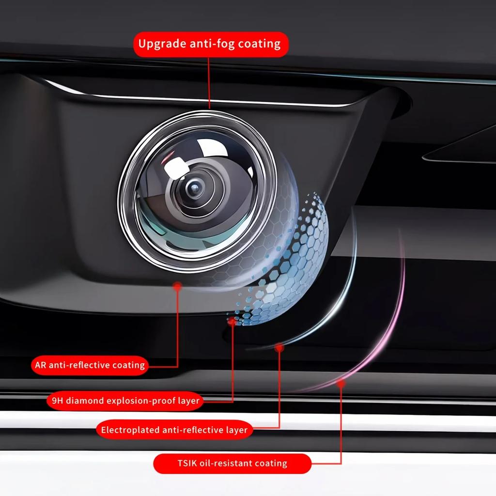 Car Camera Lens Protective Cover 360 Panoramic Reversing Camera Guards HD Scratch Resistant Waterproof Dustproof Mod Accessory