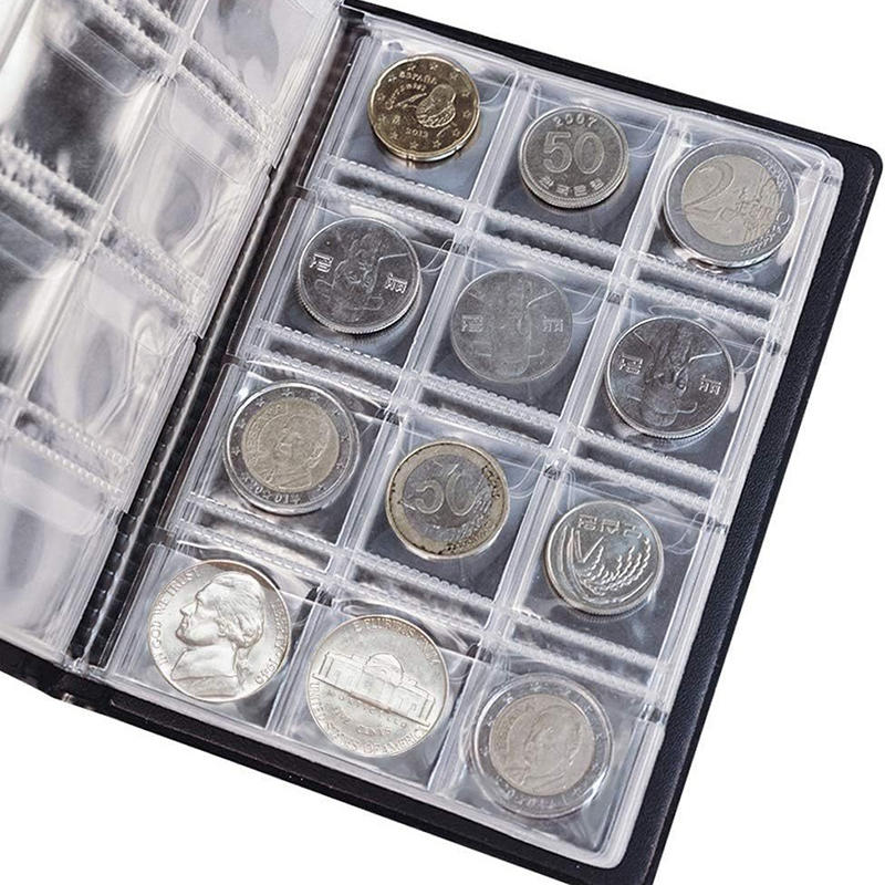 Альбом для коллекции монет на 120 карманов для хранения юбилейных пенни, органайзер с прозрачными страницами, идеально подходит для коллекционеров монет и нумизматических подарков