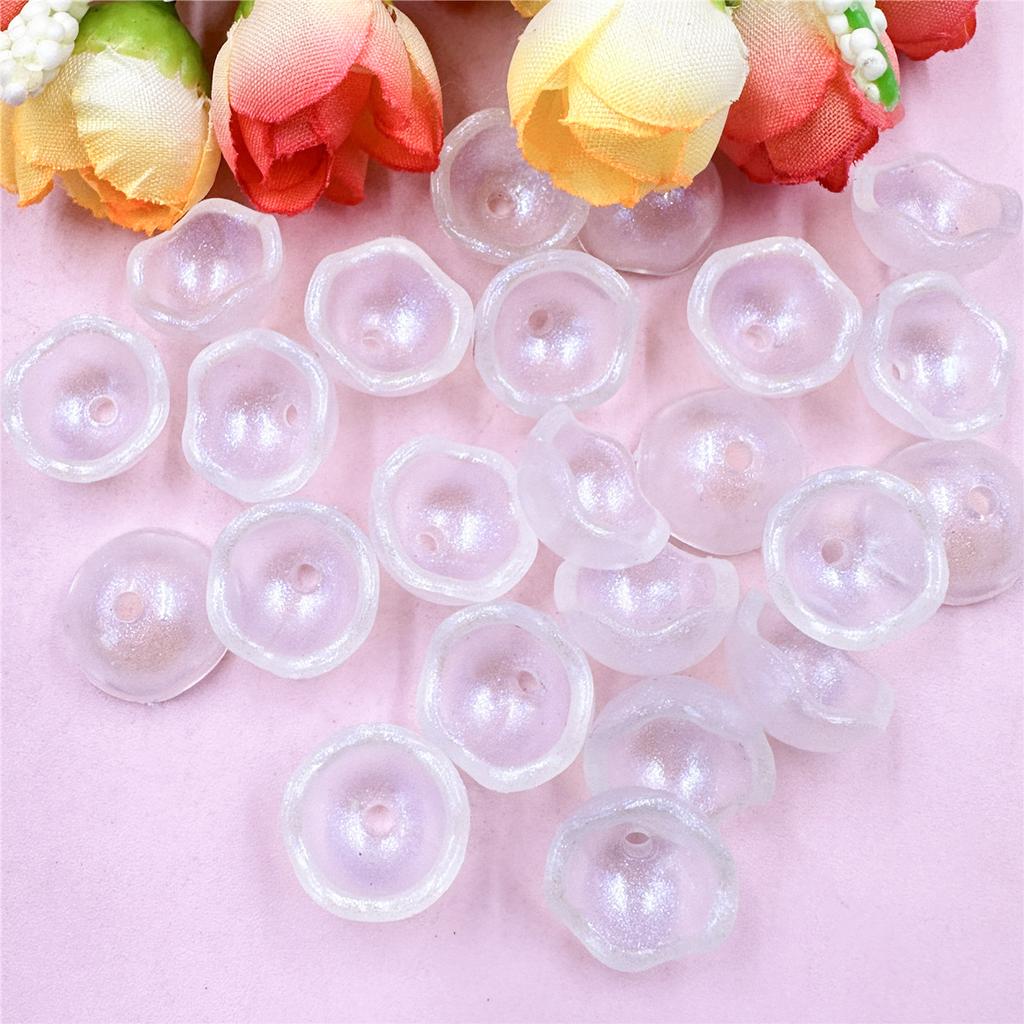 Высококачественные бусины, разноцветные акриловые бусины «сделай сам», модные 100 шт., ювелирные изделия из бисера в форме чаши