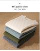Men's Round Neck Pure Wool Cable Knit Sweater, Solid Color, Long Sleeve, Thick Base Layer.