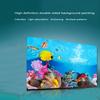 New 3D Fish Tank Background HD Seabed Landscape Backdrop Film Sticker 24.41*15.75 In