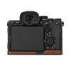 Получехол из искусственной кожи для камеры Sony A7R5 A7RM5 A7RV A7CII A7C2 с отверстием для батареи, нижняя крышка