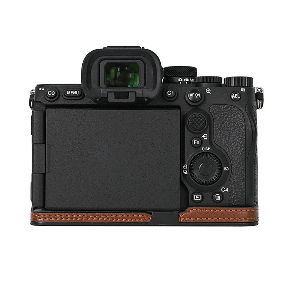 Получехол из искусственной кожи для камеры Sony A7R5 A7RM5 A7RV A7CII A7C2 с отверстием для батареи, нижняя крышка