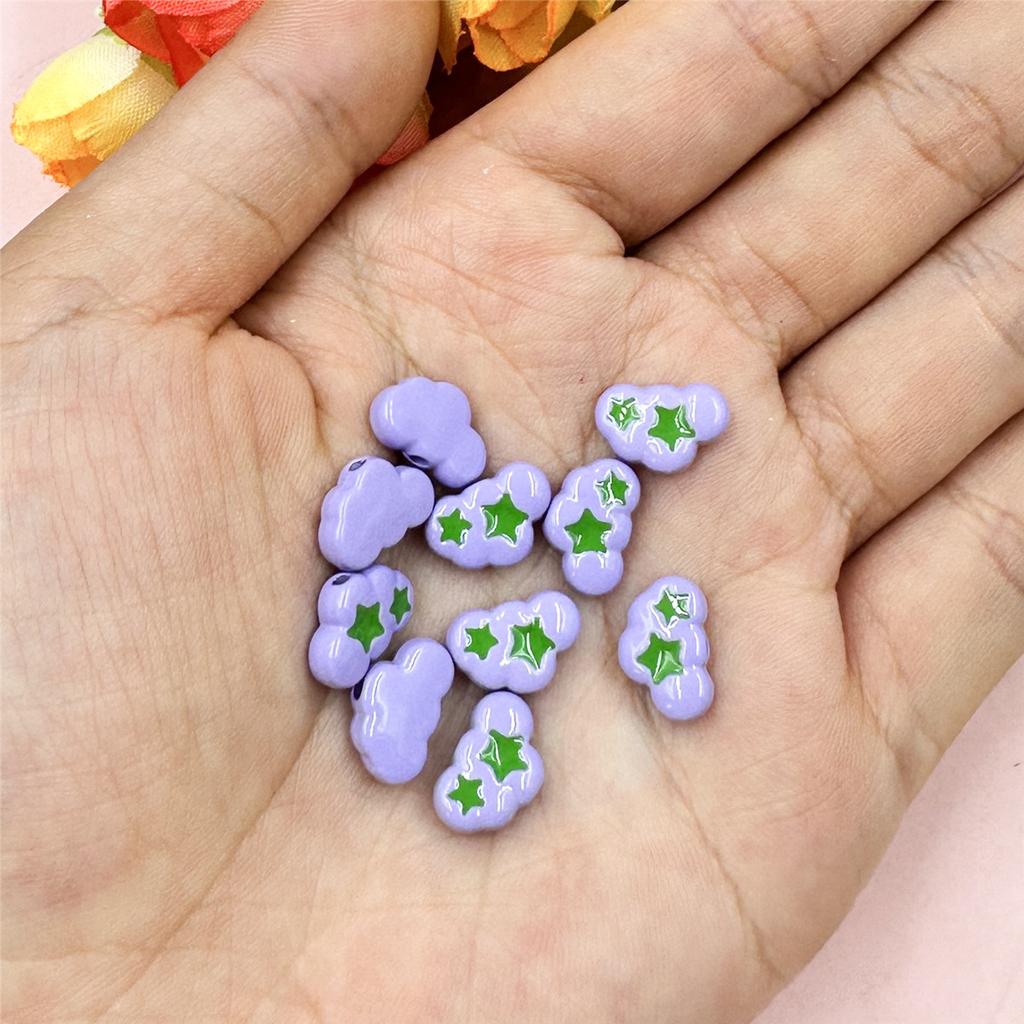 10 шт. 9,7*12,6 мм, модные бусины из сплава, капающее облако, браслет, ожерелье, аксессуары для изготовления ювелирных изделий, милый материал из бисера