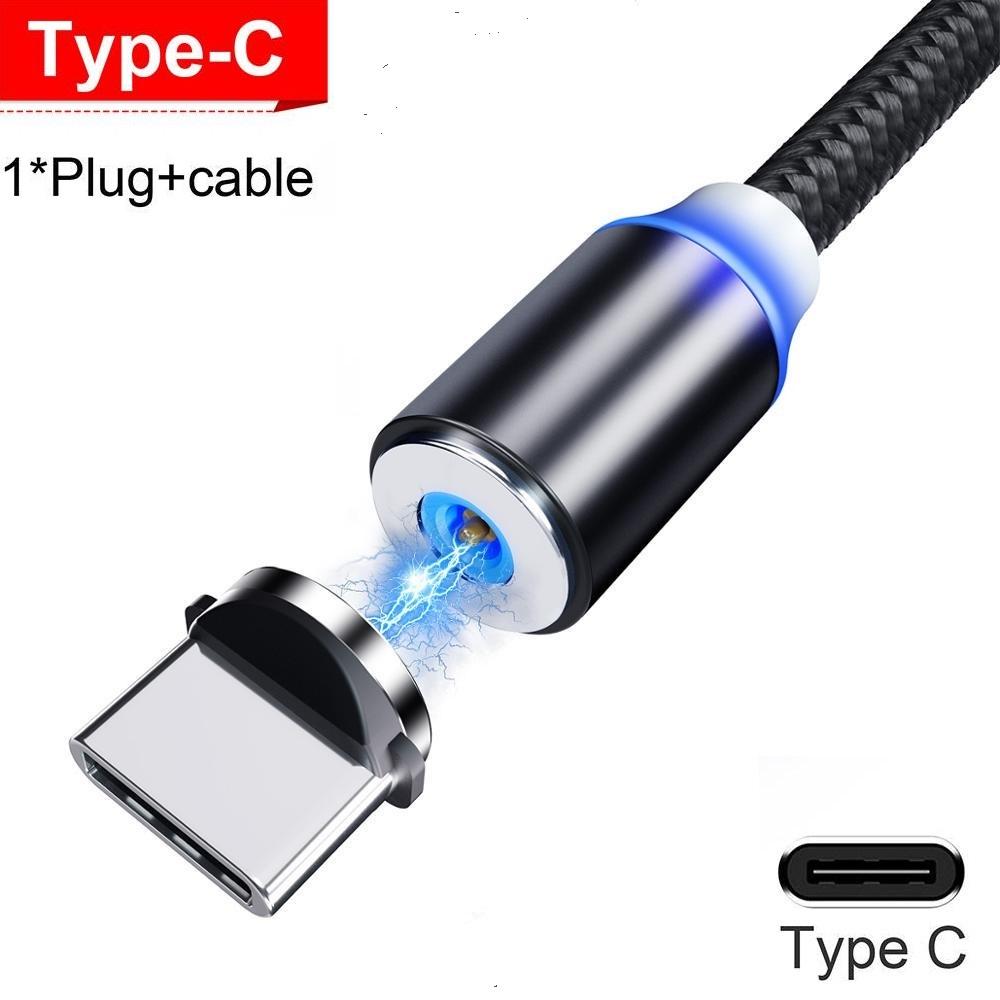 USB Magnetic Charging Cable for Micro Type-C 8 Pin Fast Charging Fashion Cable for Iphone Xiaomi Huawei Samsung