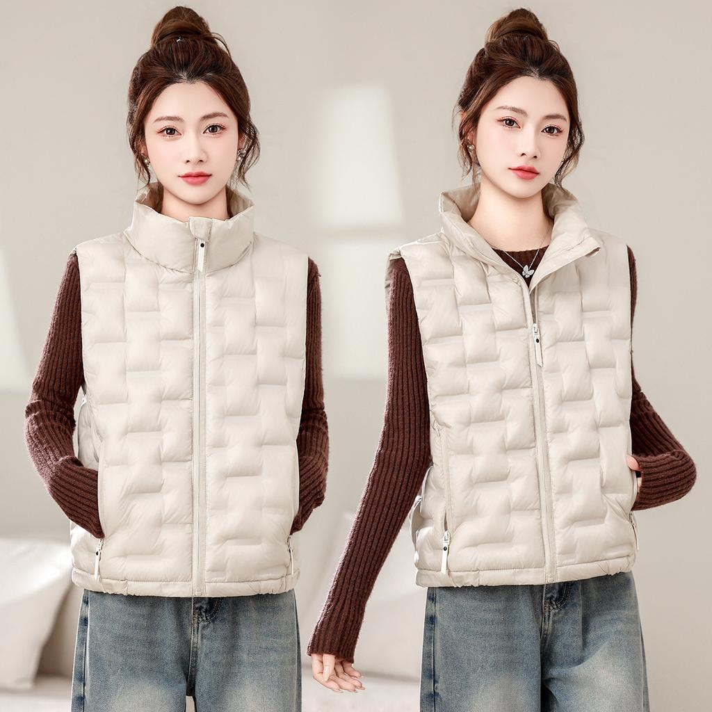 Autumn and winter new cotton vest light and warm cotton vest casual fashion wear versatile thermal vest top women