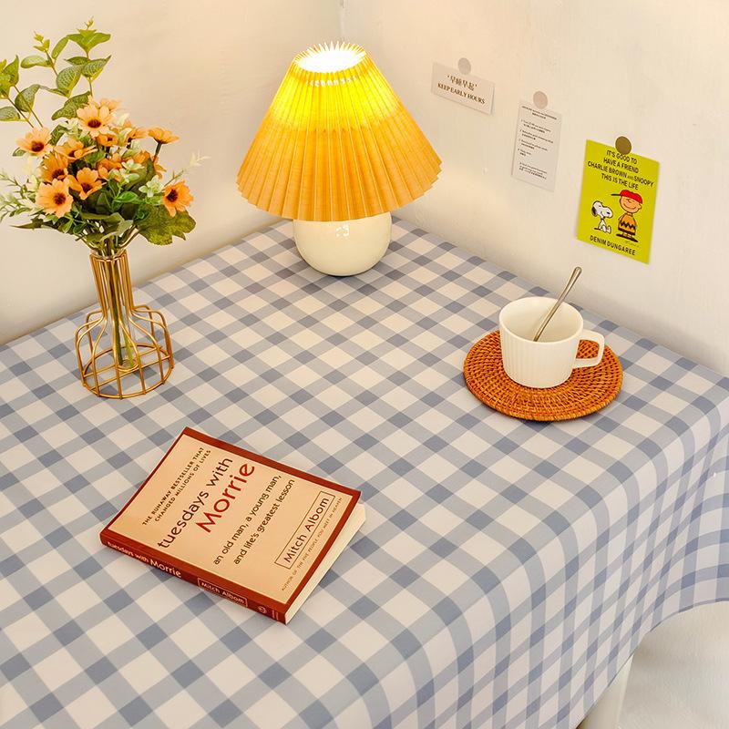 Small Fresh Student Flannel Tablecloth Desk Bedside Table Coffee Table Cover Cloth Photo Background Picnic Cloth