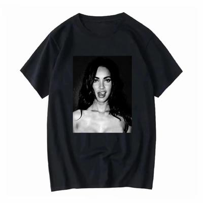 Футболка Меган Фокс Винтажная 90-е Jennifer S Body Размеры с Длинным или Коротким Рукавом Винтажная Стирка Повседневная Мягкий Топ для Повседневной Носки