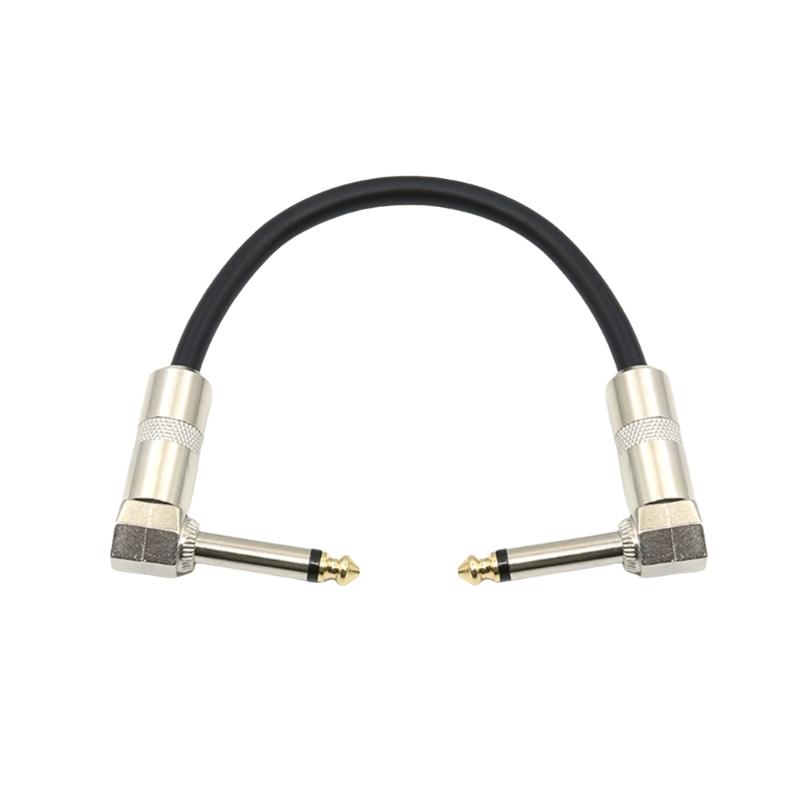 Guitar Patches Cable Right Straight Angle 6.35mm Low Noise Guitar Effect Pedal Cables Professional Guitar Patches Pedal