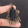 Black Tourmaline Rough Pendant Black Onyx Pendant Copper Pendant Top Quality Gemstone Jewelry New Stylish Pendant Handmade Pendant For Mom
