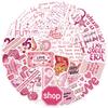 50 New Pink Romantic Quotes Graffiti Stickers Decorate Ipad Suitcase Notebook Diy Waterproof