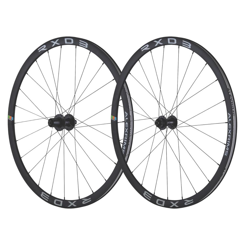 Колеса для шоссейного/гравийного велосипеда ALEXRIMS RXD3 700C, комплект переднее и заднее, 12x100/142мм