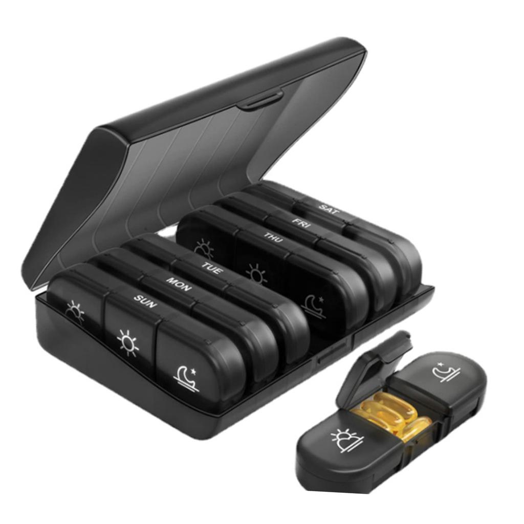 Еженедельный органайзер для лекарств 3 раза в день, большой, на 7 дней, ежедневный планировщик лекарств, контейнер, кейс 21