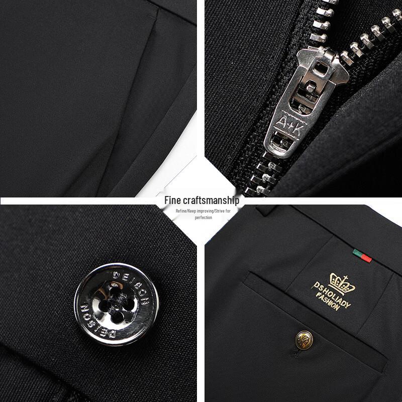 TUCANO Men's Ice Silk Stretch Wrinkle-Free Casual Business Pants