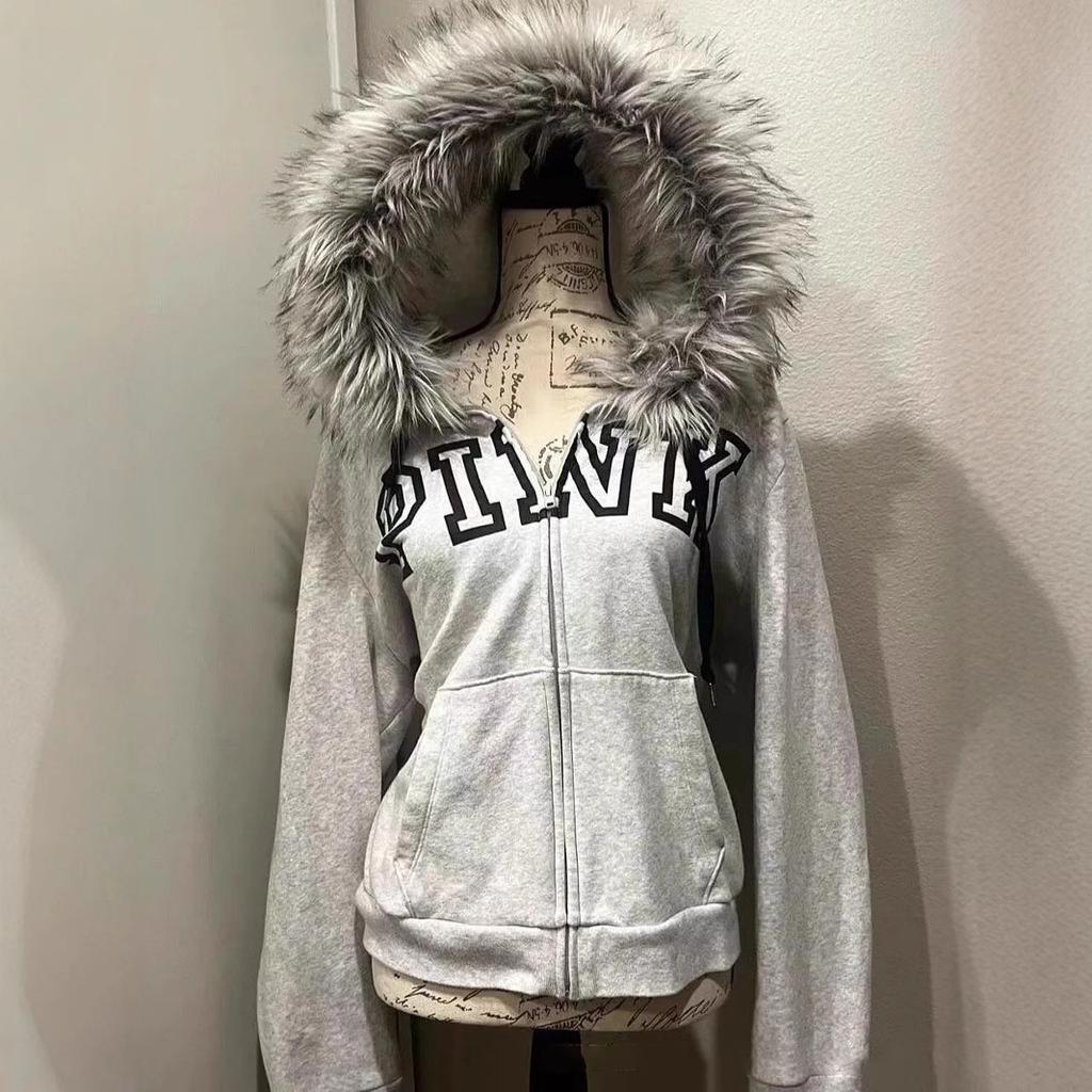 Женская флисовая куртка-кардиган с капюшоном на весну и осень