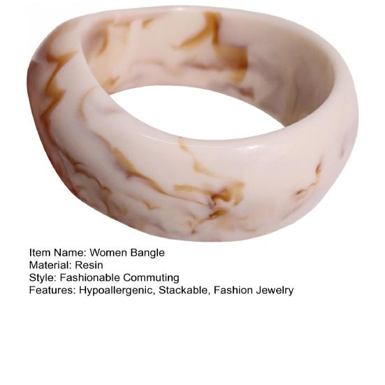 Yousheng Женский акриловый браслет-манжета, гипоаллергенный, красочный, геометрический, неправильной формы, широкий, для ношения в стопке, модная бижутерия, подарок на день рождения