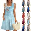 Женские летние платья Свободные сарафаны без рукавов Платье с карманами