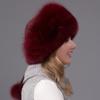 100% Natural Fox Fur Hat Women Cap Thick Fur Cap Winter Warm Hat Female Fashion For Women Hat With Earmuffs Hat