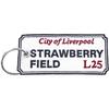 Strawberry Field, Liverpool Road Sign Keyring
