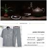 Men's Summer Tang Suit Set: Casual, Loose, Lightweight, Chinese Style for Middle-Aged & Elderly