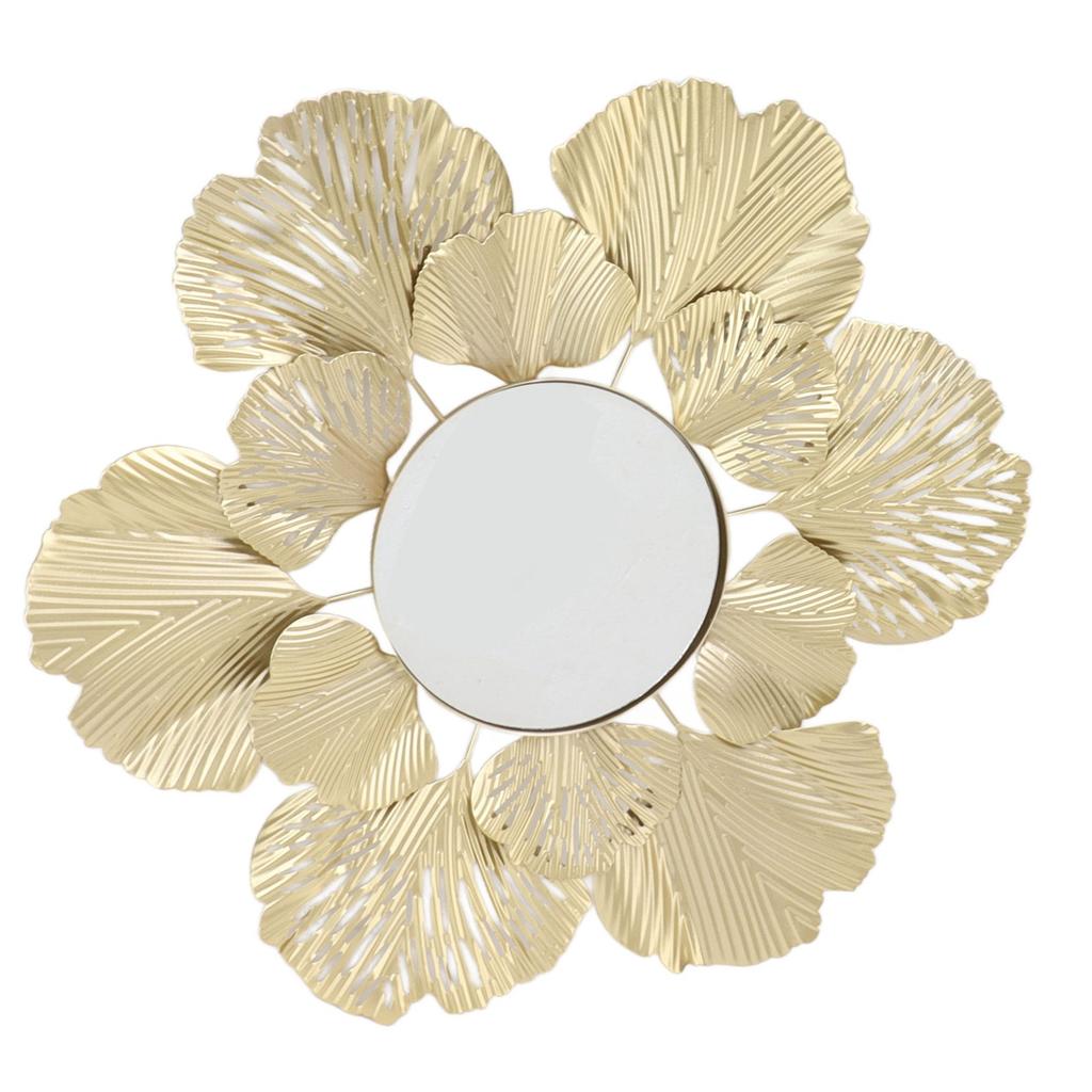 Настенные зеркала Современные Простые Декоративные Износостойкие Невыцветающие Зеркала с Листьями Гинкго для Спальни Гостиной