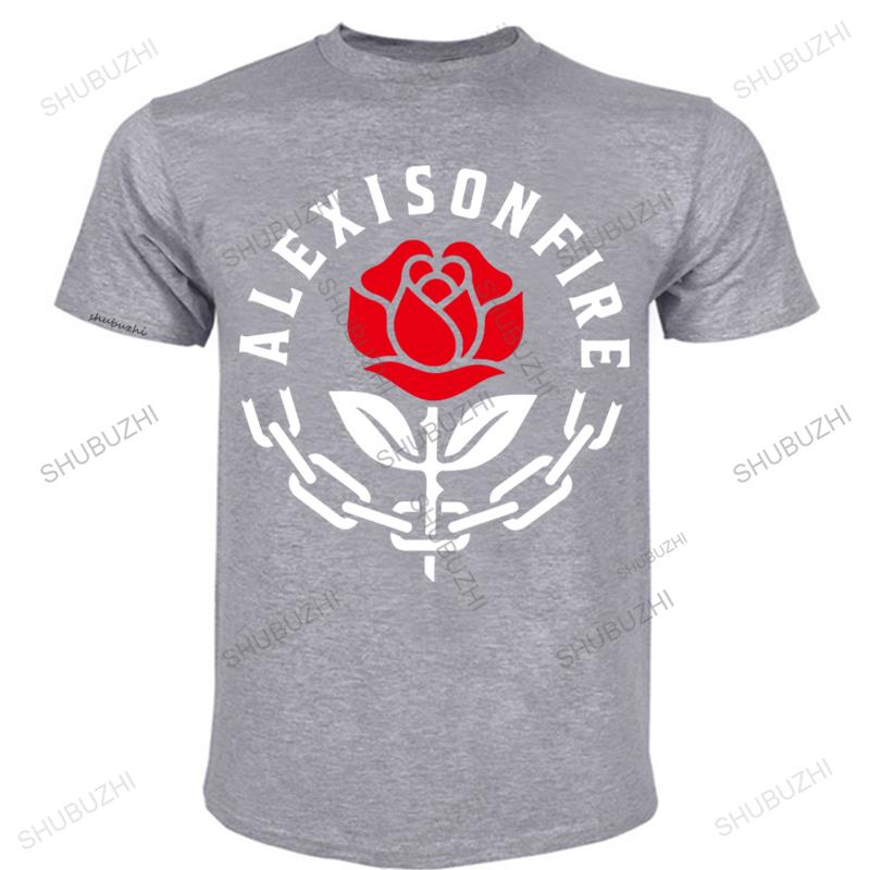New Alexisonfire Rock Band Rose Logo Short Sleeve Black Unisextshirt For Youth Middleage The Old Brand Cotton Tee Shirt