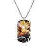 Tanjiro Nezuko Inosuke Zuhira Stainless Steel Color Printed Necklace Collection Holiday Gifts