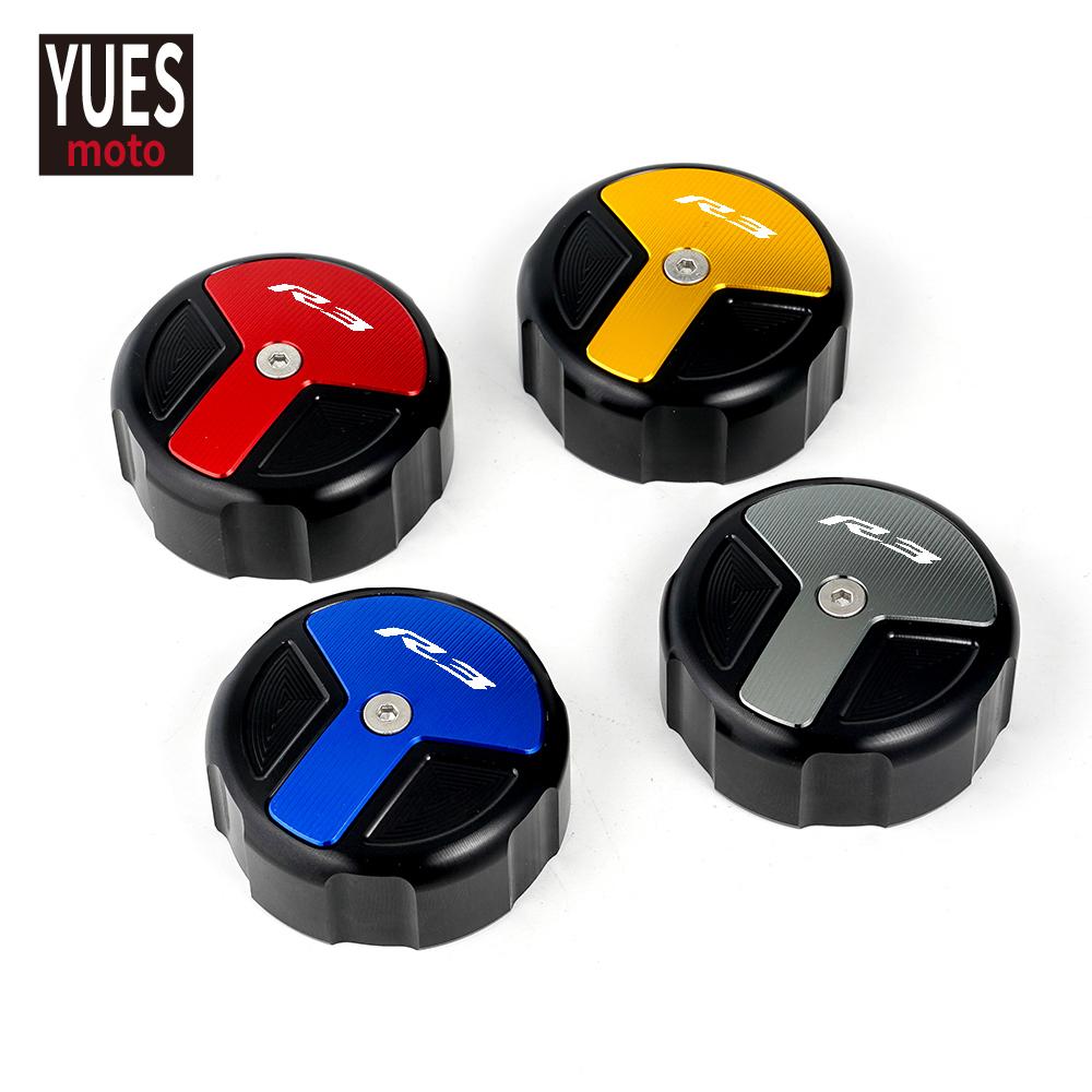 Motorcycle Accessories Flash Deals Front&Rear Brake Fluid Cylinder Master Reservoir Cover Cap Fits For YAMAHA YZF R3