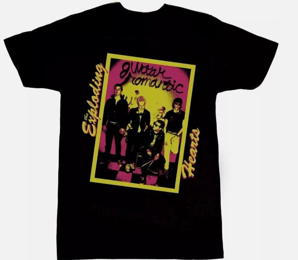 Vtg The Exploding Hearts Cotton Black Unisex T-Shirt