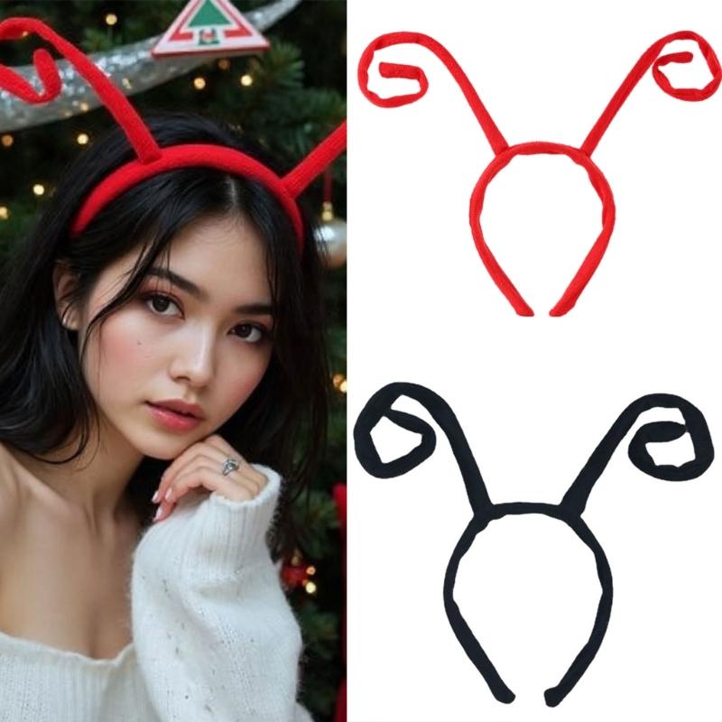 Butterfly Antenna Headband Velvet Bugs Hair Band Costume Headband for Halloween Cosplay Parties Costume Accessories