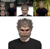 Unique Black Myth Wukong Mask Playful Monkey Headpiece For Halloween Cosplay Events