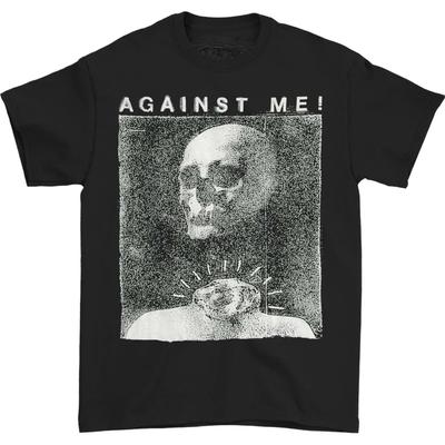 Футболка унисекс с принтом обложки альбома группы Against Me, хлопок, все размеры, черная, S4461
