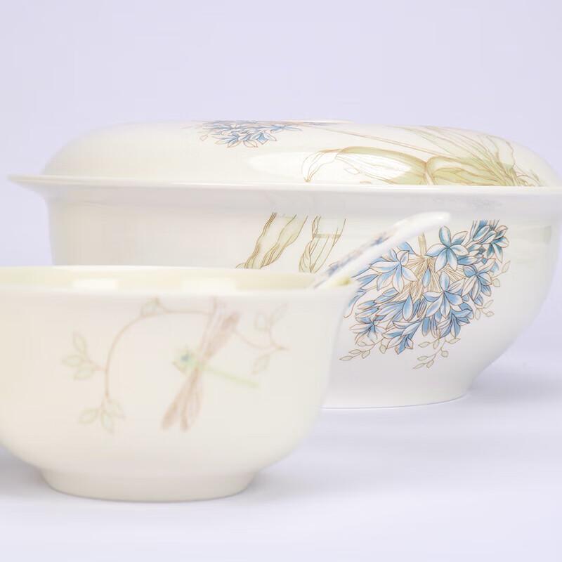 Подарочный набор столовой посуды из костяного фарфора «Северный пейзаж», 50 предметов