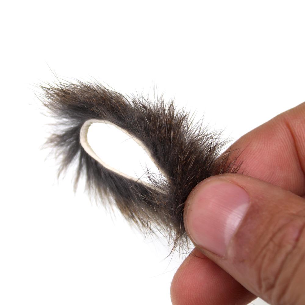 Половина 1/2 полосок Zonker 2 мм ~ 3 мм для связывания мух сосновой белки Micro Zonker мягкие полоски 2 мм натурального цвета