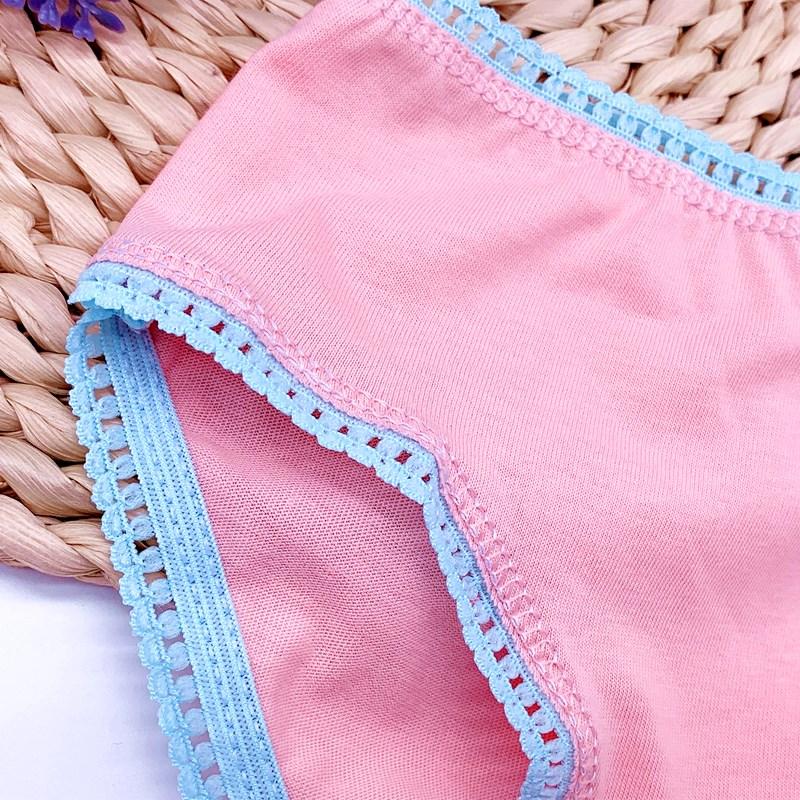 12pcs/Lot Cotton Girls Briefs Children's Underwear Triangle Panties Kids Underpants 2-13Years