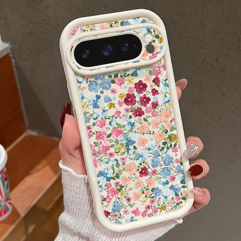 Модный мягкий чехол для телефона TPU с цветочным узором для Google Pixel 9 Pro XL 8 Pro 8A, защитный матовый противоударный бампер