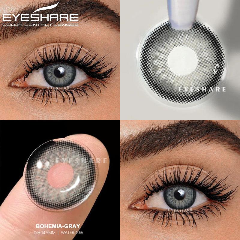 1 Pair Colored Contact Lenses Natural Look Gray Eye Lenses Brown Contacts Blue Lenses Green Eye Contacts Color Eye Lens