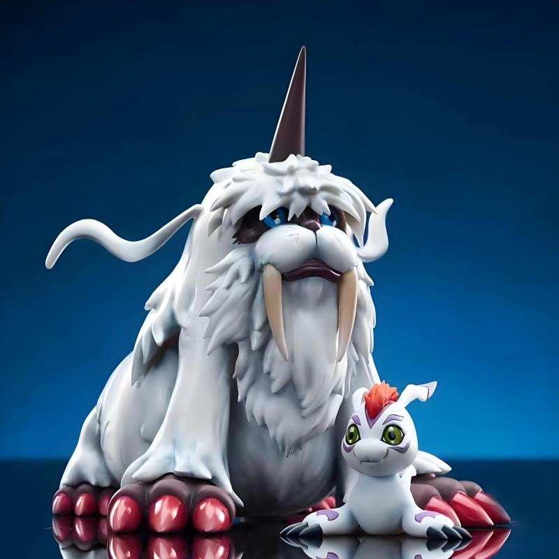 11cm/4.3in Anime Digimon Adventure Figure Ikkakumon and Gomamon Figure Model Model PVC Action Figure Boys Toys