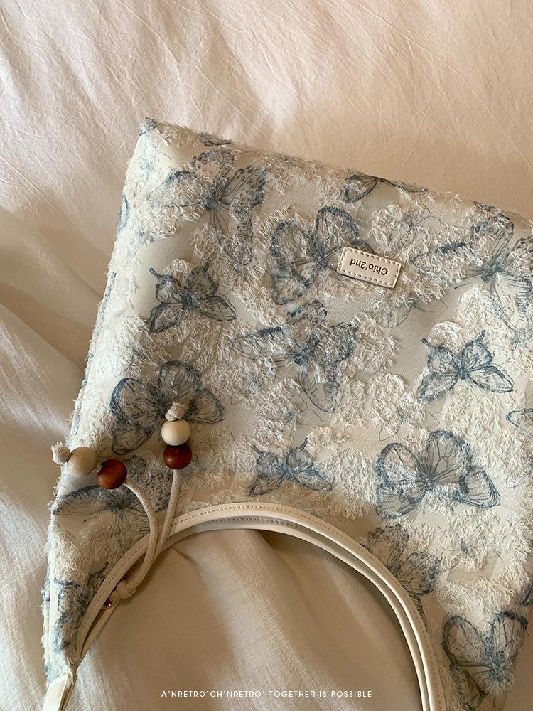 Сумка-тоут Weaving Feather Dream Underarm, женская, новинка 2024 года, летняя, большая сумка через плечо