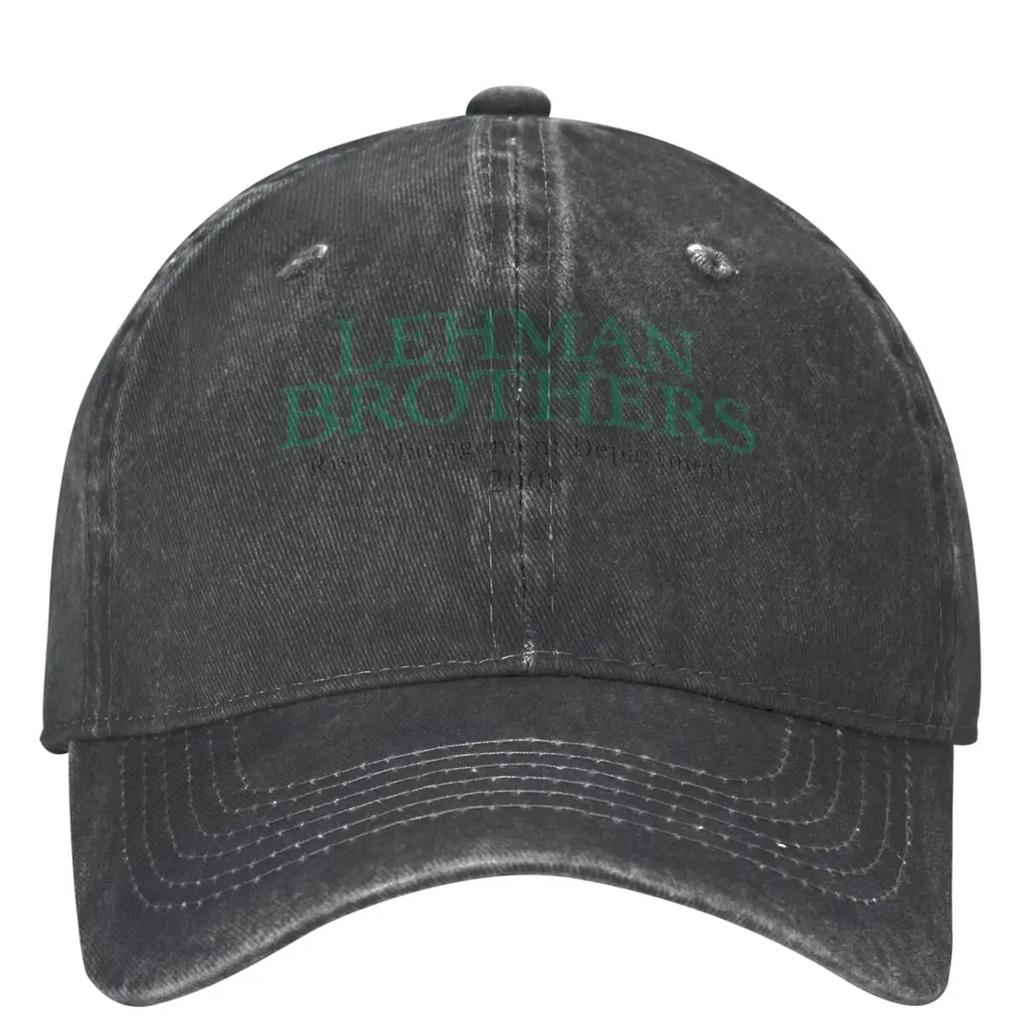 Lehman Brothers Risk Management Casual Baseball Cap Spring Bank Bankruptcy Trucker Hat Fishing Snapback Cap Adult Baseball Caps