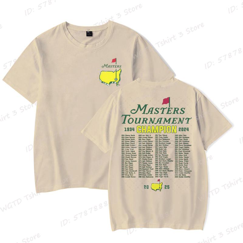 Футболка The Masters Golf Tournament Augusta National Champions of Golf для Мужчин Женщин Графические Футболки Модные Унисекс Футболки Топы