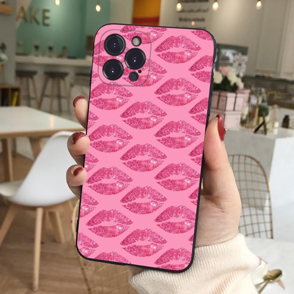 Sexy Girl red Lips Kiss Phone Case For iPhone 15 14 11 12 13 Mini Pro XS Max Cover 6 7 8 Plus X XR SE 2020 Funda Shell